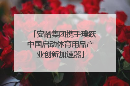 安踏集团携手璞跃中国启动体育用品产业创新加速器