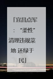 宜昌点军：“柔性”清理违规菜地 还绿于民