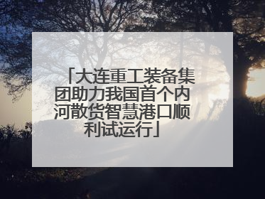 大连重工装备集团助力我国首个内河散货智慧港口顺利试运行