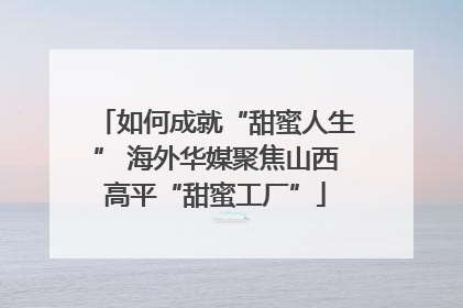 如何成就“甜蜜人生” 海外华媒聚焦山西高平“甜蜜工厂”