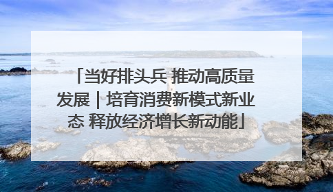 当好排头兵 推动高质量发展｜培育消费新模式新业态 释放经济增长新动能