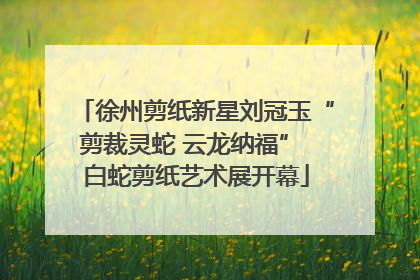 徐州剪纸新星刘冠玉“剪裁灵蛇 云龙纳福” 白蛇剪纸艺术展开幕