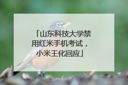 山东科技大学禁用红米手机考试，小米王化回应