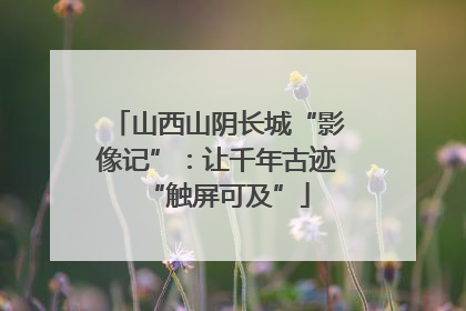 山西山阴长城“影像记”：让千年古迹“触屏可及”