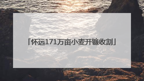 怀远171万亩小麦开镰收割