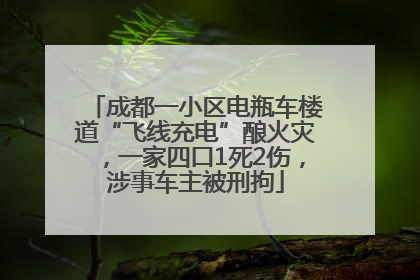 成都一小区电瓶车楼道“飞线充电”酿火灾，一家四口1死2伤，涉事车主被刑拘