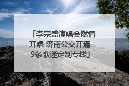 李宗盛演唱会燃情开唱 济南公交开通9条歌迷定制专线