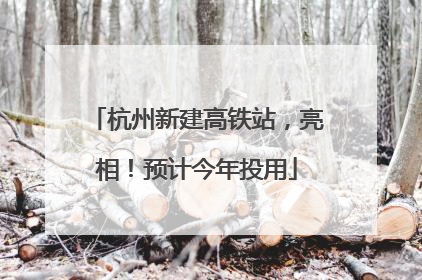 杭州新建高铁站，亮相！预计今年投用