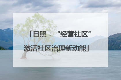 日照：“经营社区”激活社区治理新动能