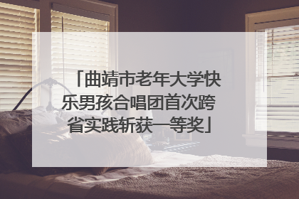 曲靖市老年大学快乐男孩合唱团首次跨省实践斩获一等奖