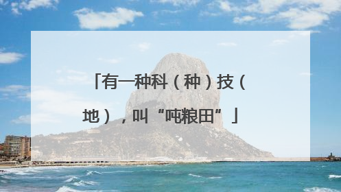 有一种科（种）技（地），叫“吨粮田”