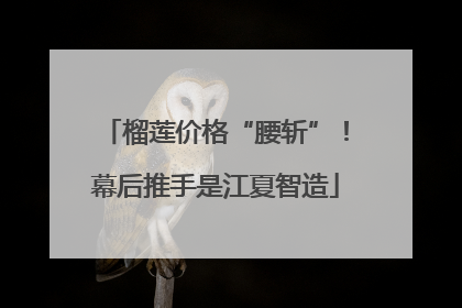 榴莲价格“腰斩”！幕后推手是江夏智造