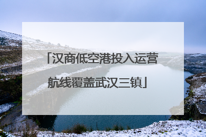 汉商低空港投入运营 航线覆盖武汉三镇