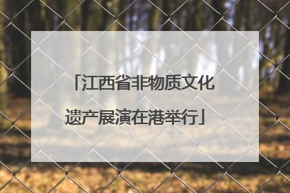 江西省非物质文化遗产展演在港举行