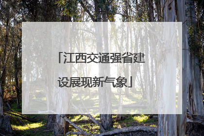 江西交通强省建设展现新气象