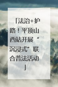 法治+护路！平顶山西站开展“沉浸式”联合普法活动