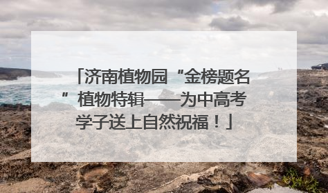 济南植物园“金榜题名”植物特辑——为中高考学子送上自然祝福！