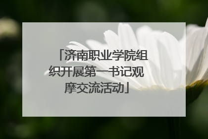 济南职业学院组织开展第一书记观摩交流活动