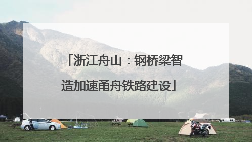 浙江舟山：钢桥梁智造加速甬舟铁路建设