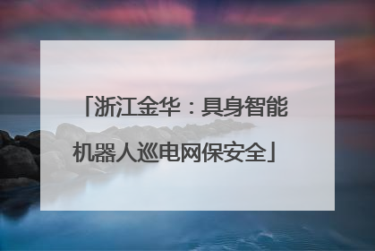 浙江金华：具身智能机器人巡电网保安全