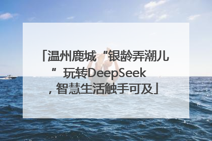 温州鹿城“银龄弄潮儿”玩转DeepSeek，智慧生活触手可及