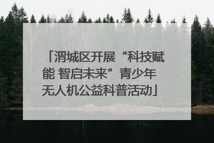 渭城区开展“科技赋能 智启未来”青少年无人机公益科普活动