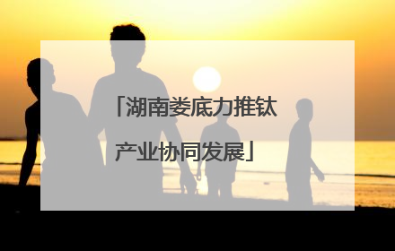 湖南娄底力推钛产业协同发展