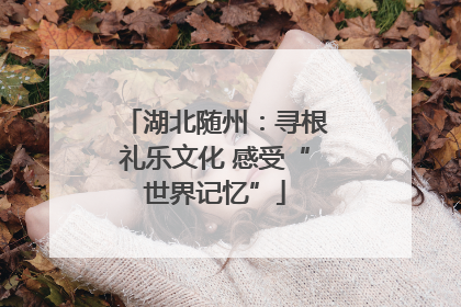 湖北随州：寻根礼乐文化 感受“世界记忆”