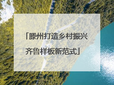 滕州打造乡村振兴齐鲁样板新范式