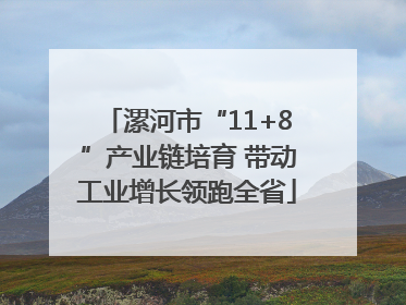 漯河市“11+8”产业链培育 带动工业增长领跑全省
