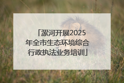 漯河开展2025年全市生态环境综合行政执法业务培训