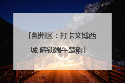 荆州区：打卡文博西城 解锁端午楚韵