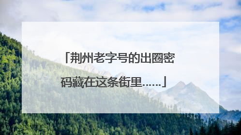荆州老字号的出圈密码藏在这条街里……