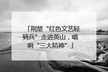 荆楚“红色文艺轻骑兵”走进英山，唱响“三大精神”