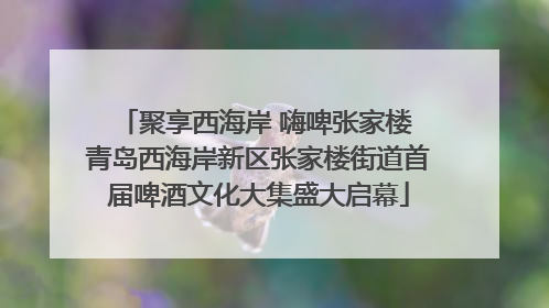 聚享西海岸 嗨啤张家楼 青岛西海岸新区张家楼街道首届啤酒文化大集盛大启幕