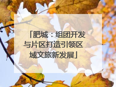 肥城：组团开发与片区打造引领区域文旅新发展