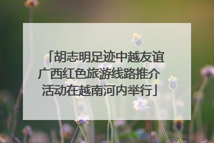 胡志明足迹中越友谊广西红色旅游线路推介活动在越南河内举行
