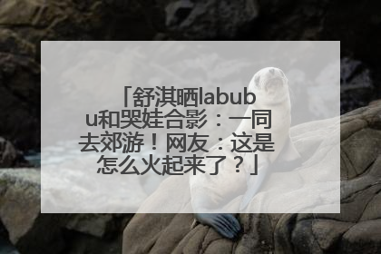 舒淇晒labubu和哭娃合影：一同去郊游！网友：这是怎么火起来了？