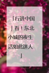 行进中国｜看！东北小城的夜生活如此迷人