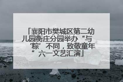 襄阳市樊城区第二幼儿园衡庄分园举办“与‘粽’不同，致敬童年”六一文艺汇演
