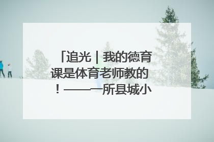 追光｜我的德育课是体育老师教的！——一所县城小学的思政课改革
