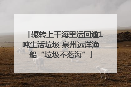辗转上千海里运回逾1吨生活垃圾 泉州远洋渔船“垃圾不落海”