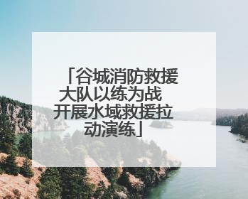 谷城消防救援大队以练为战 开展水域救援拉动演练