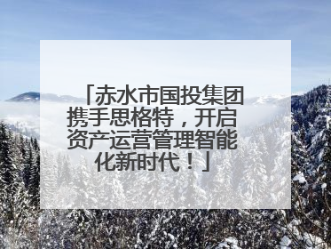 赤水市国投集团携手思格特，开启资产运营管理智能化新时代！