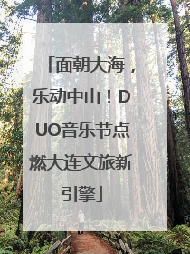 面朝大海，乐动中山！DUO音乐节点燃大连文旅新引擎