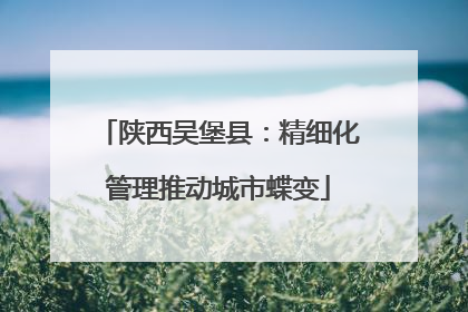 陕西吴堡县：精细化管理推动城市蝶变