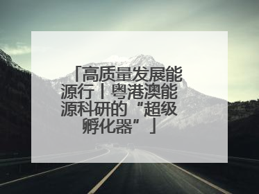高质量发展能源行丨粤港澳能源科研的“超级孵化器”