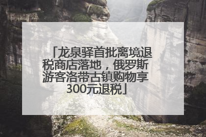 龙泉驿首批离境退税商店落地，俄罗斯游客洛带古镇购物享300元退税