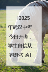 2025年武汉中考今日开考，学生自信从容赴考场