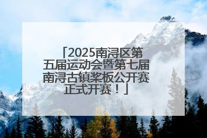 2025南浔区第五届运动会暨第七届南浔古镇桨板公开赛正式开赛！